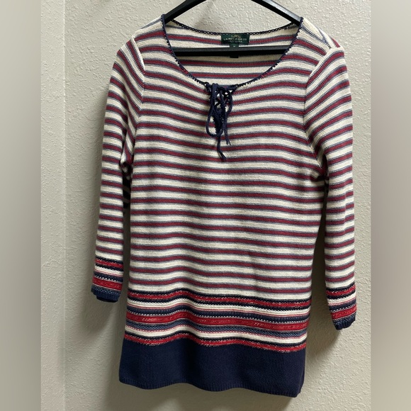 Women’s M Ralph Lauren Knit Stripe Sweater - Picture 1 of 3